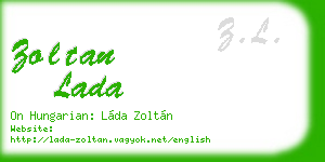 zoltan lada business card